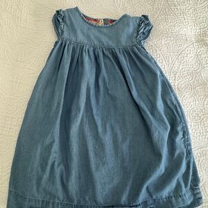 Mini Boden girls chambray dress